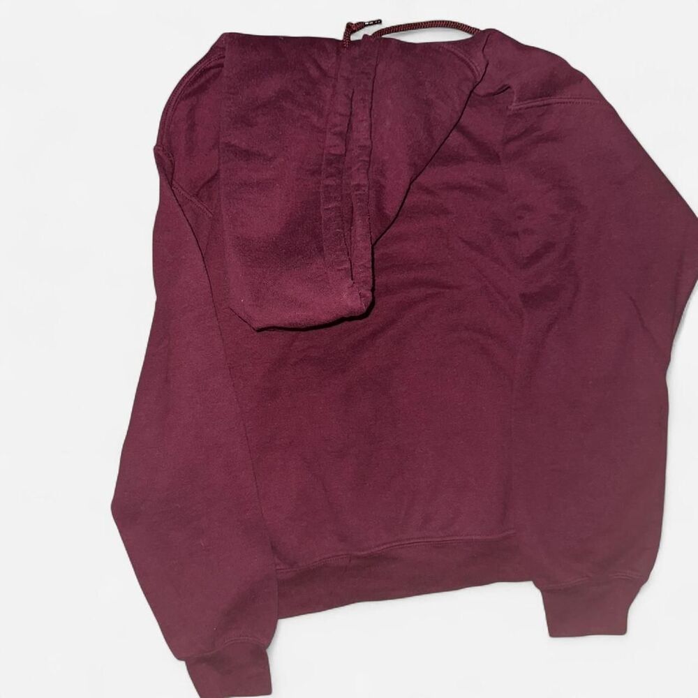 Burgundy and White Stranger Things Hoodie - Picture 5 of 6